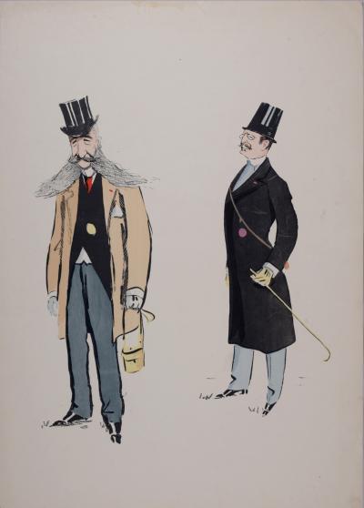 Georges Goursat, dit SEM - Album Marseille, 1898 - Grande lithographie sur papier. 2
