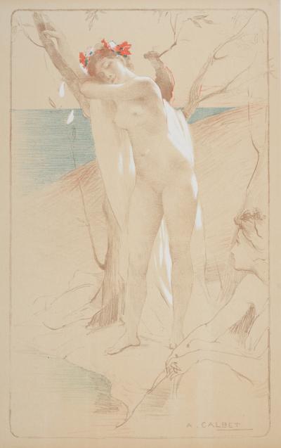Antoine CALBET - L’Inconnue, 1897 - Lithograph on wove paper 2