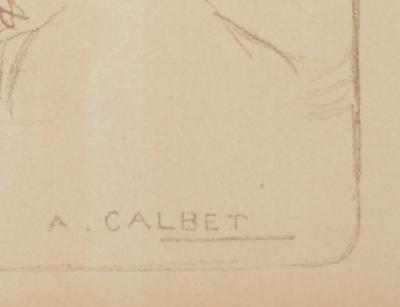 Antoine CALBET - L’Inconnue, 1897 - Lithograph on wove paper 2