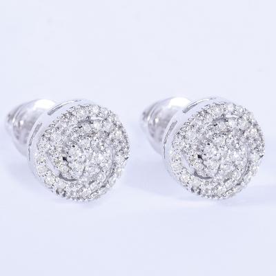 White Gold Diamond Earring Studs 2
