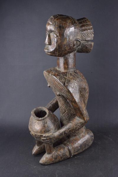 Gabon - Statue porteuse de coupe africaine Luba 2