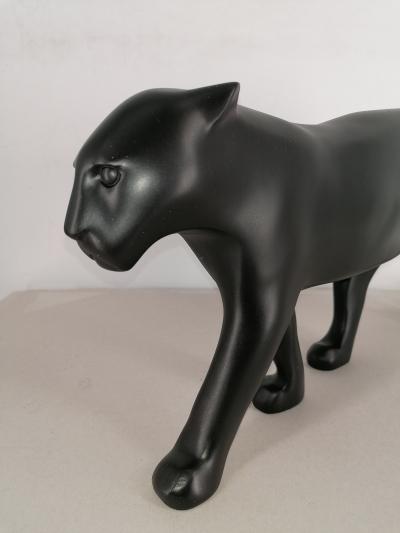 François Pompon (d’après) - La panthère noire – Sculpture en résine, patinée à la main 2
