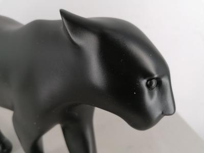 François Pompon (d’après) - La panthère noire – Sculpture en résine, patinée à la main 2