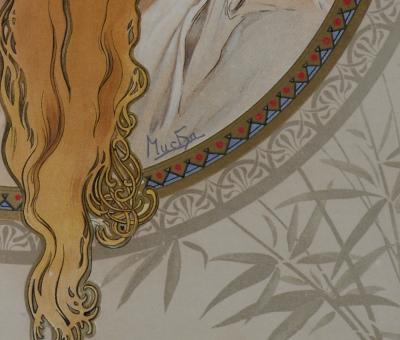 Alphonse Mucha - Byzantine Heads / Blonde. 1897 - Lithograph 2