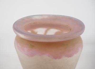 Émile GALLE - Important vase en pate de verre à décor de pavots, signé, Nancy 2