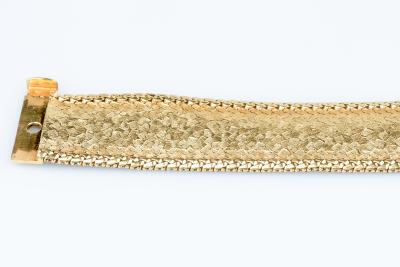 Bracelet manchette en or jaune 18 carats 2