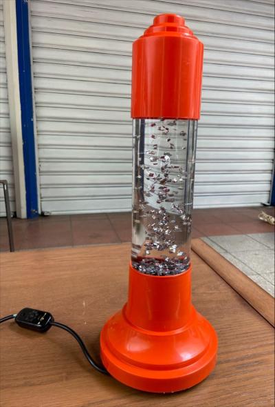 Lampe orange vintage 