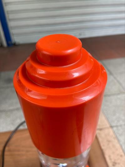 Lampe orange vintage 