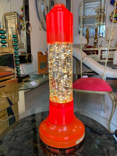 Lampe orange vintage 