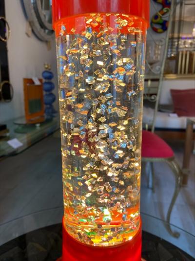 Lampe orange vintage 