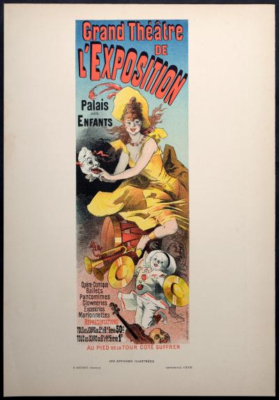 Jules CHÉRET - Grand Théâtre de l’Exposition, 1896 - Small lithograph poster 2