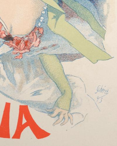 Jules CHERET - Alcazar d'Été Lidia, 1896 - Petite affiche lithographique 2