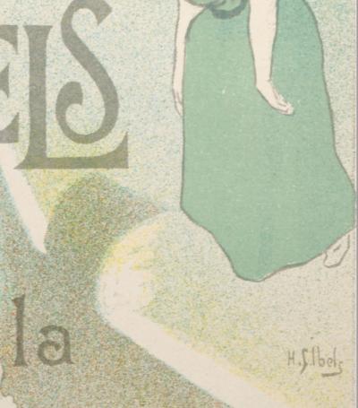 Henri-Gabriel IBELS - Les Affiches illustrées : Exposition HG Ibels à la Bodinière, 1896 - Petite affiche lithographique 2