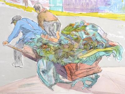 Jacques VILLON - Regards sur Paris, 1962 - Lithographie en couleurs 2