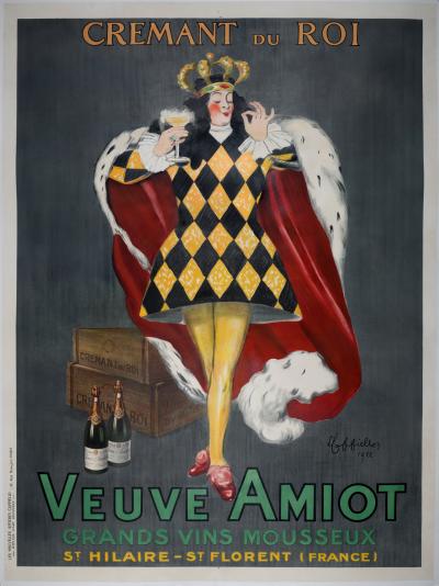 Leonetto Cappiello - Veuve Amiot / Crémant du Roi, 1922 - Lithograph poster 2