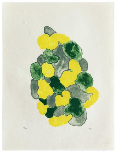 Yves CHAUDOUËT - Lichens 6, 1997 - Lithographie originale signée au crayon 2