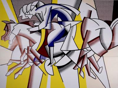 Roy LICHTENSTEIN - Jeux olympiques de Los Angeles 1984, 1982 - Grande affiche lithographique offset 2