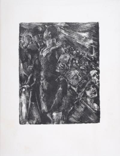 Luc-Albert MOREAU - Paris Au Cinéma, 1927 - Lithographie 2