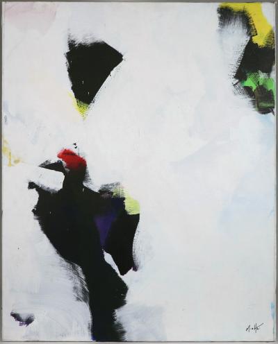 Jean MIOTTE Composición abstracta, hacia 1980, Óleo sobre lienzo