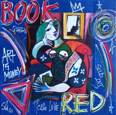 SPACO - Red book picasso, 2022 - Acrylique sur toile 2