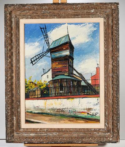 Elisée Maclet - Moulin de la Galette - Peinture originale 2