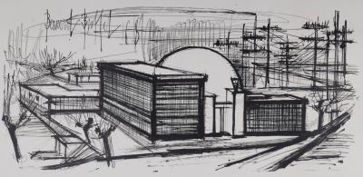 Bernard Buffet - Siemens #6, 1968 - Lithographie originale sur papier Vélin Arches. 2