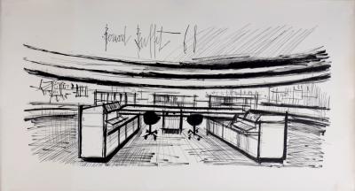 Bernard BUFFET  - Siemens #2, 1968 - Original lithograph on Vélin paper. 2