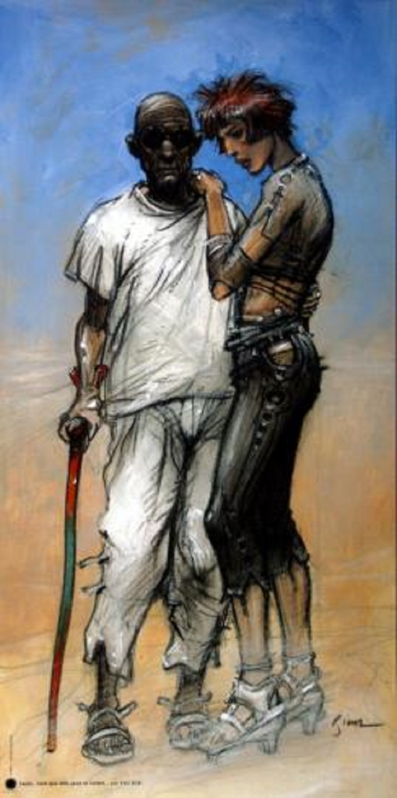 Enki Bilal - Leyla as long as my eyes see you - Art edition poster