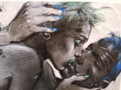 Enki Bilal - Tu m’aimes black - Affiche édition d’art 2