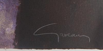 Claude GAVEAU - Nature morte au vase - Lithographie originale signée 2