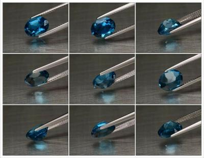 2,43 carats. Topaze bleue de Londres naturelle 2