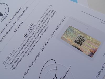 Banksy x Post Modern Vandal - Girl With Heart Shaped Float, 2021 - Print 2