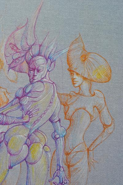 Léonor FINI - Les Superbes, 1980 - Signed lithograph 2