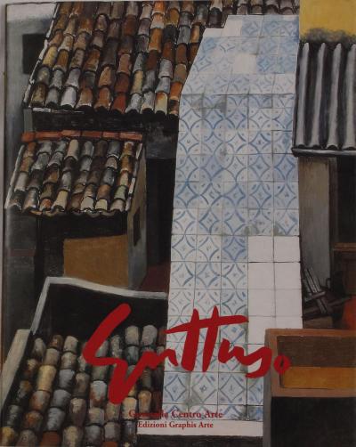 Renato GUTTUSO - Oggetti sul tavolo e finestra di sera, 1982 - Lithographie signée à la main 2