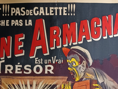 OGE - FINE ARMAGNAC , 1902, affiche lithographique 2