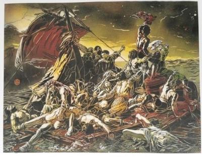 C215 – Radeau – Impression digitale signée au crayon 2