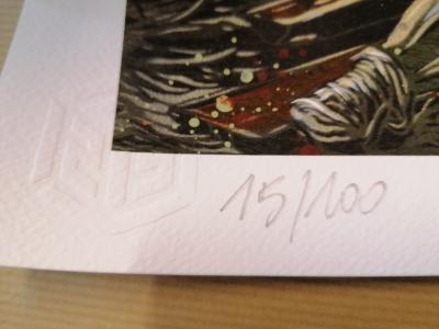 C215 – Radeau – Impression digitale signée au crayon 2