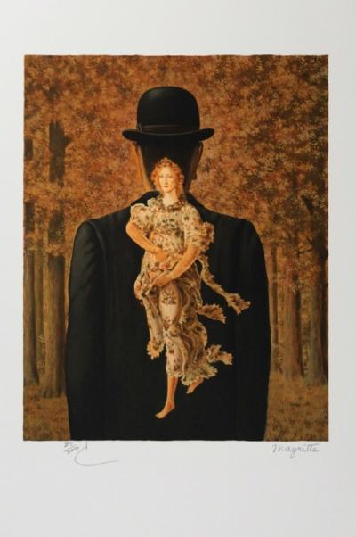 René Magritte (d’après) - Le bouquet tout fait - Lithographie 2