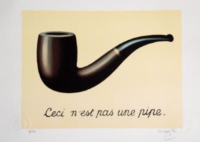 René Magritte (d’après) - La Trahison des Images - Lithographie 2
