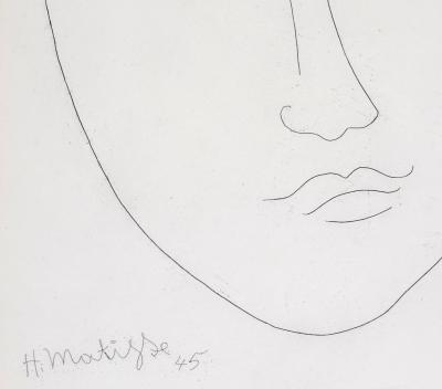 Henri MATISSE - Masque de jeune garçon, 1946 - Gravure 2