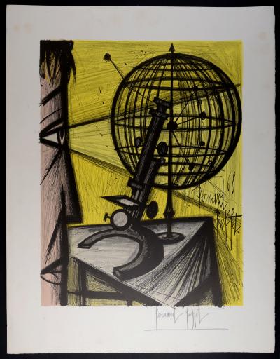 Bernard BUFFET -  Le Microscope, 1969 - Lithographie sur papier Arches 2