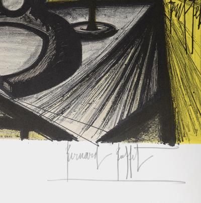 Bernard BUFFET -  Le Microscope, 1969 - Lithographie sur papier Arches 2