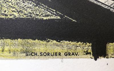 Bernard BUFFET -  Le Microscope, 1969 - Lithographie sur papier Arches 2