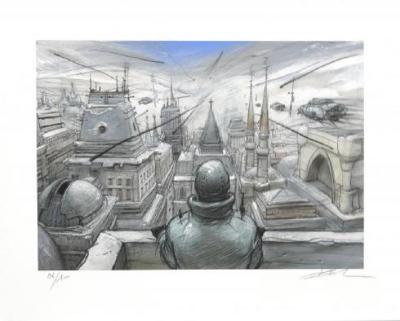 Enki Bilal - Monstre - Estampe pigmentaire, numérotée et signée 2