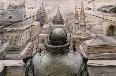 Enki Bilal - Monstre - Estampe pigmentaire, numérotée et signée 2