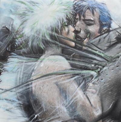 Enki Bilal - Tu m’aimes white - Affiche impression d’art