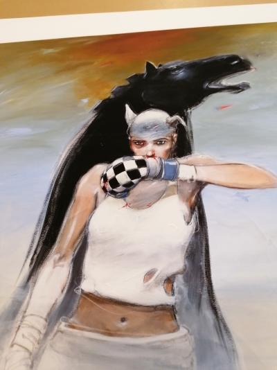 Enki BILAL - La Cavalière - Estampe pigmentaire signée et numérotée 2