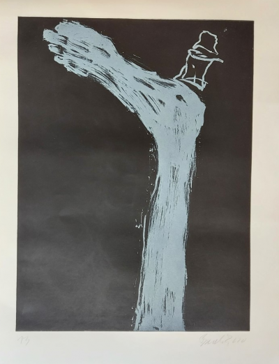 Georg BASELITZ - Foot - Large aquatint etching in sugar, signed in pencil and numbered.