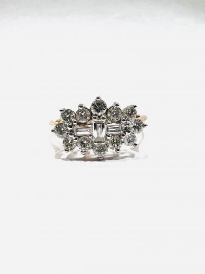 Bague de fiançailles Or jaune 18 Carats et Diamants 2