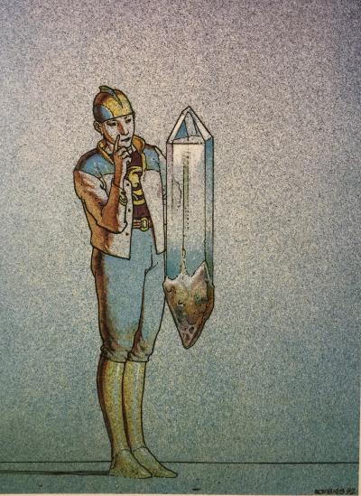 Moebius - Cristal céleste, 1992 - Affiche offset 2